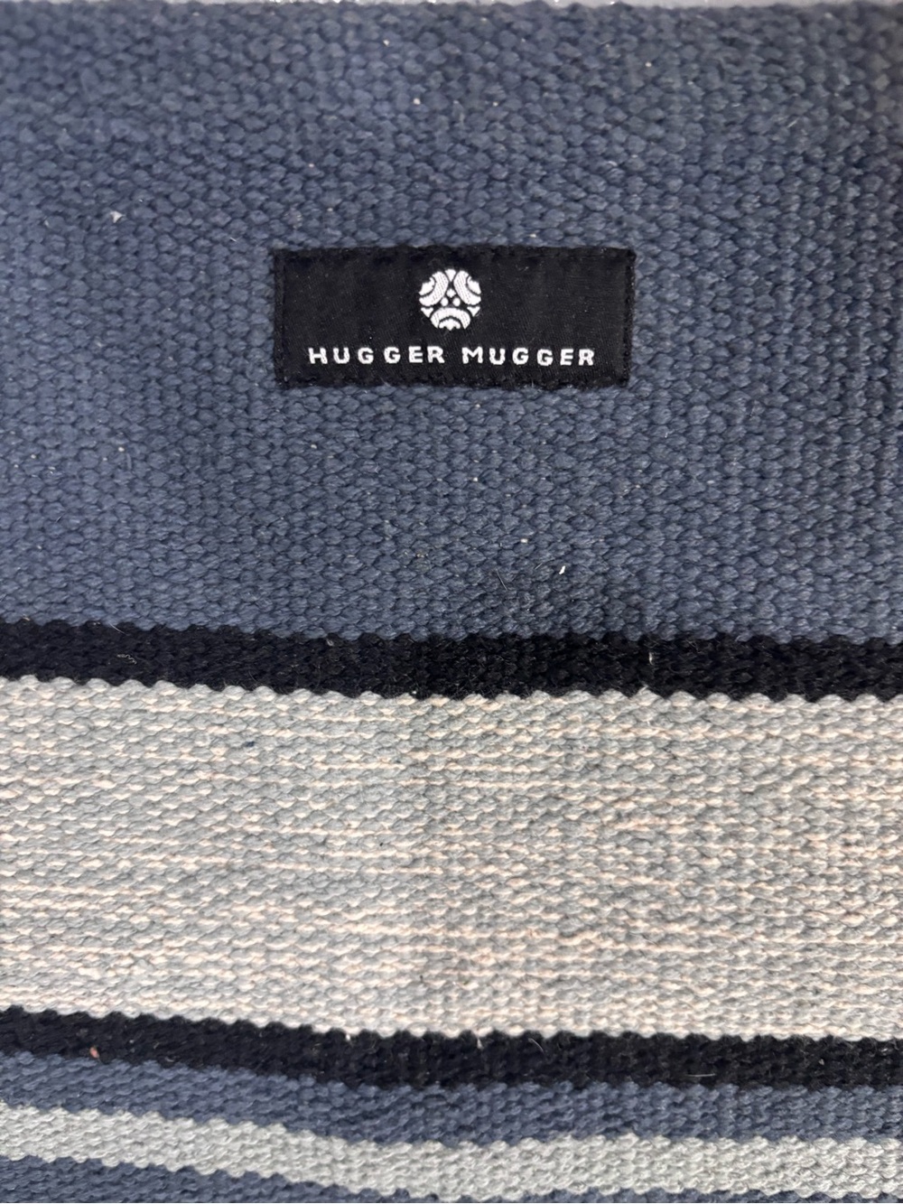 Hugger mugger Navy and White Striped yoga mat - Picture 3 of 4